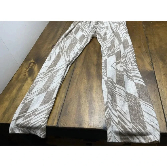 Corey Lynn Calter Cream and Brown Jumpsuit with Wide-Leg Design - Picture 2 of 16